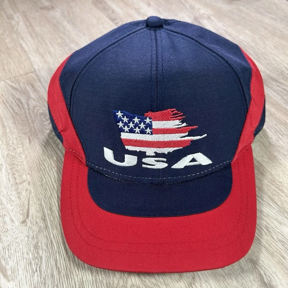 VTG 1998 USA‎ Soccer World Cup Snapback France Red White Blue Cap